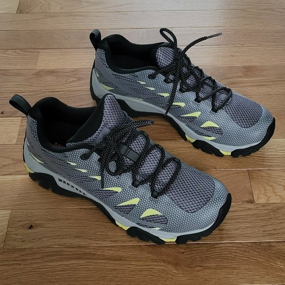 Merrell Other - Merrell Men's Moab Edge 2 Hiking Shoes - High Rise (Silver/Yellow) - Size 10